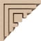 Ekena Millwork 6"W x 6"D x 6"H Wide Landon Rough Cedar Woodgrain TimberThane Corbel, Primed Tan CORUR06X06X06LANRCPR - alternate 2